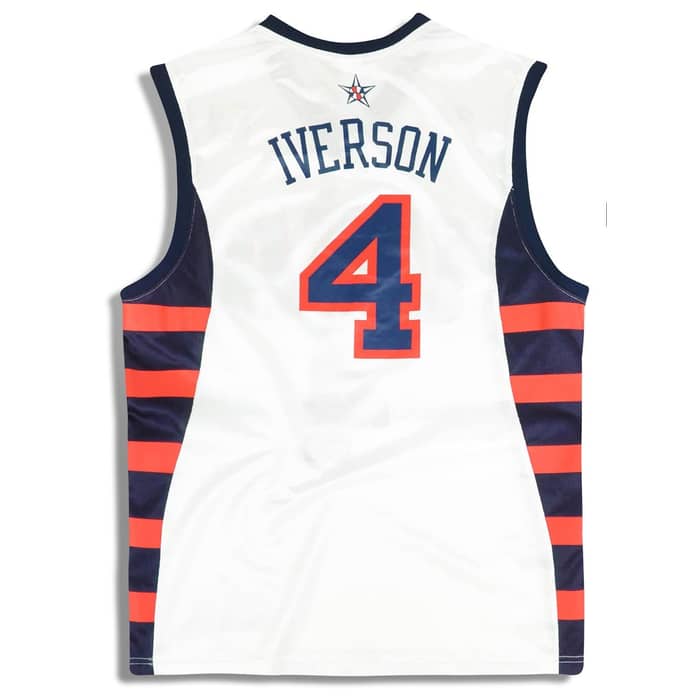 2004 USA Iverson #4 Reebok Jersey (Home) M