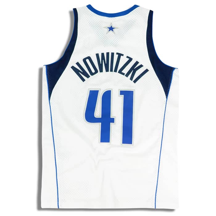 2001-04 Dallas Mavericks Nowitzki #41 Nike Swingman Jersey (Home) M