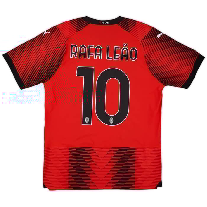 2023-24 AC Milan Authentic Home Shirt Rafa Leao #10 (L)