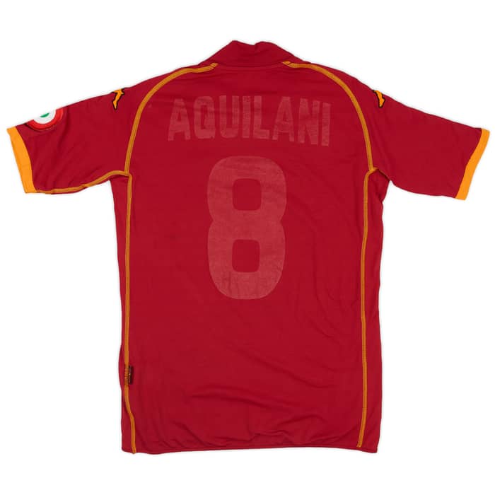 2008-09 Roma Home Shirt Aquilani #8 - 3/10 - (XS)