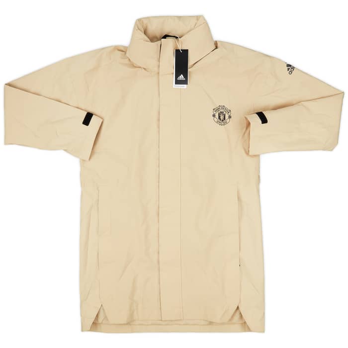 2019-20 Manchester United adidas Hooded Bench Coat (S)