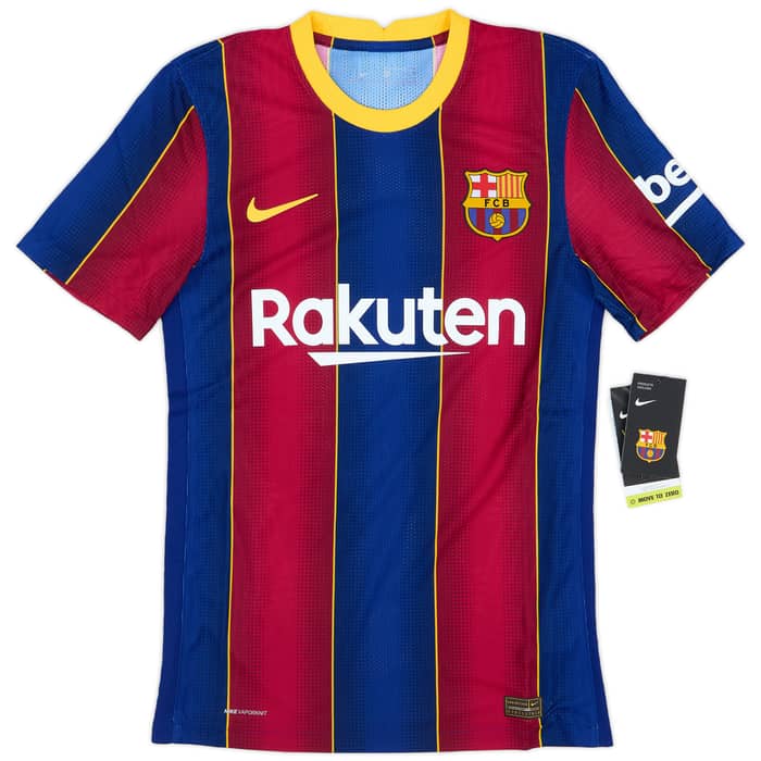 2020-21 Barcelona Authentic Home Shirt Messi #10 (XS)
