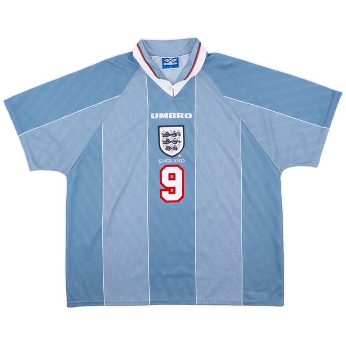 1996-97 England Away Shirt Shearer #9 - 9/10 - (XXL)