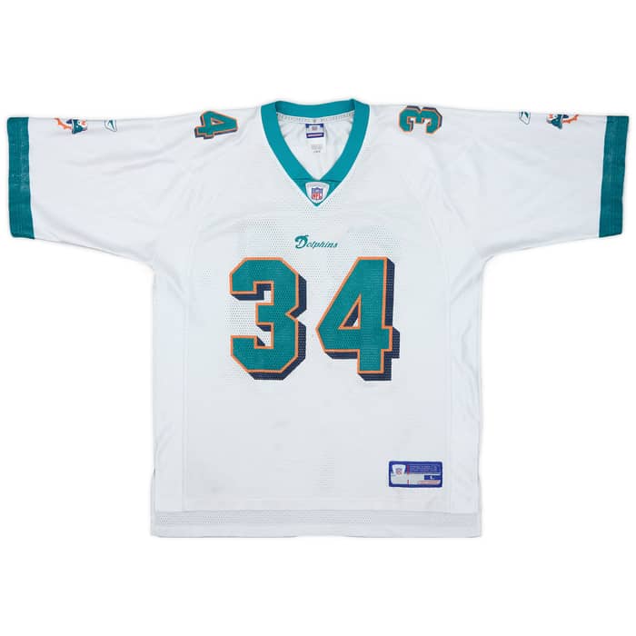 2002-03 Miami Dolphins R.Williams #34 Reebok On Field Away Jersey - 5/10 - (L)