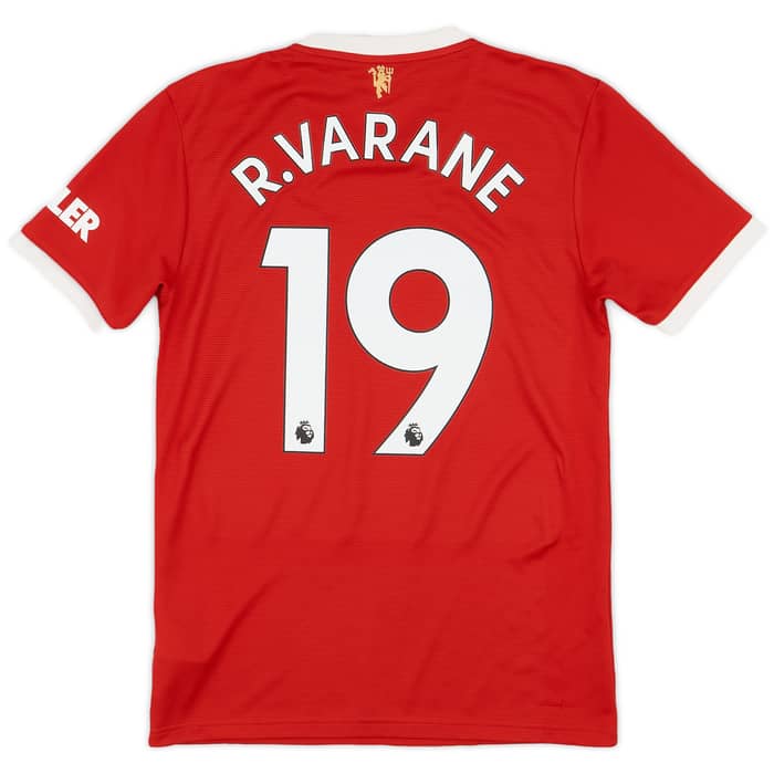 2021-22 Manchester United Home Shirt R.Varane #19 - 9/10 - (S)