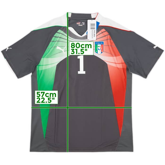 2010-12 Italy Player Issue GK S/S Shirt Buffon #1 (XXL)