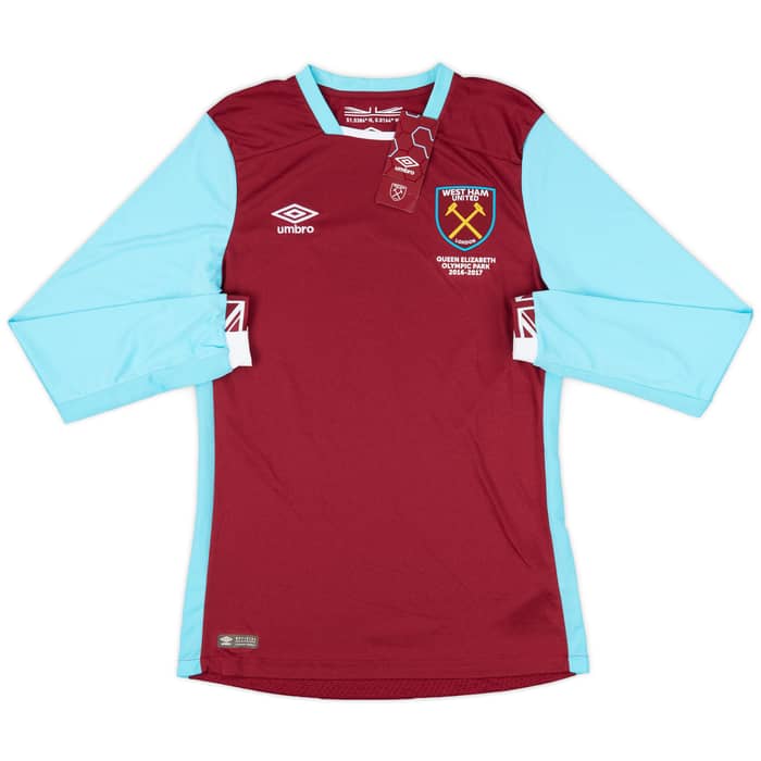 2016-17 West Ham Home L/S Shirt Noble #16 (S)