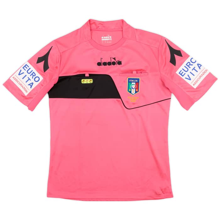 2017-18 Italy Diadora Referee Shirt - 9/10 - (S)