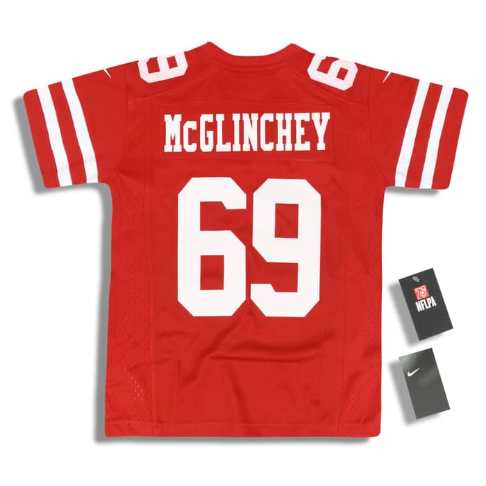 2018 San Francisco 49ers McGlinchey #69 Nike Game Jersey (Home) Y - W/Tags