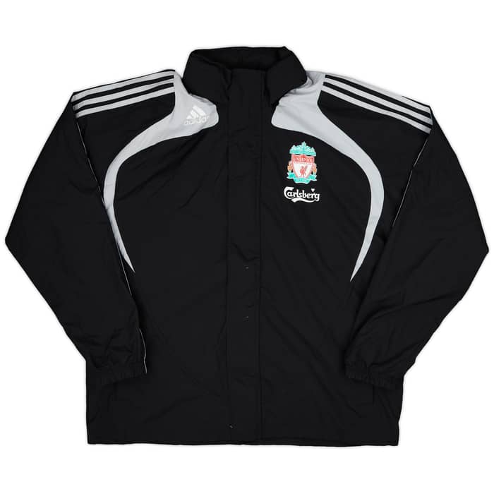 2008-09 Liverpool adidas Hooded Rain Jacket - 8/10 - (L/XL)