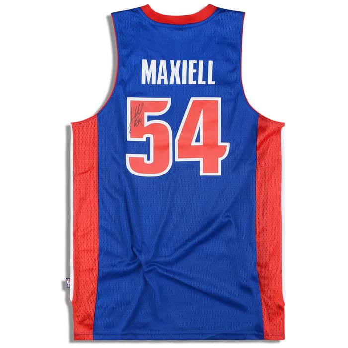 2006-10 Detroit Pistons Maxiell #54 Signed adidas Swingman Jersey (Away) L