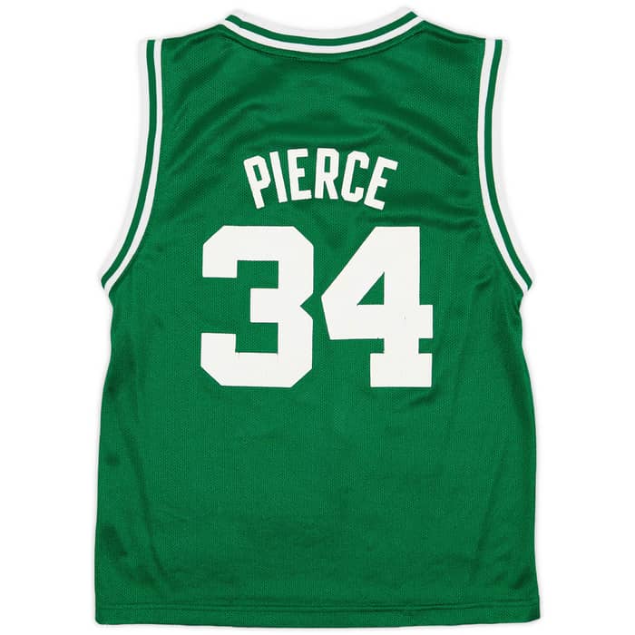 2002-05 Boston Celtics Pierce #34 Reebok Away Jersey - 7/10 - (M.Boys)