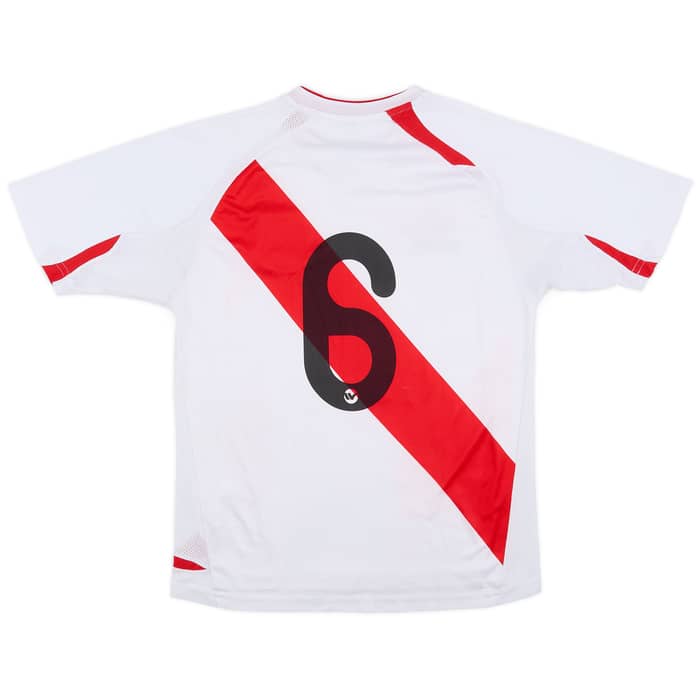 2007-09 Peru Home Shirt #6 - 7/10 - (S)
