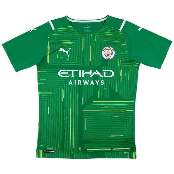 2021-22 Manchester City Authentic GK S/S Shirt Ederson M. #31 - 9/10 - (L)