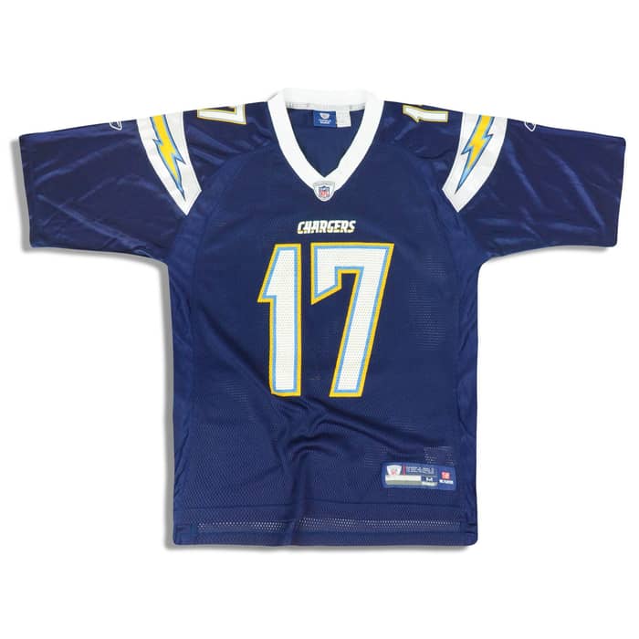 2008-11 San Diego Chargers Rivers #17 Reebok On Field Jersey (Home) M