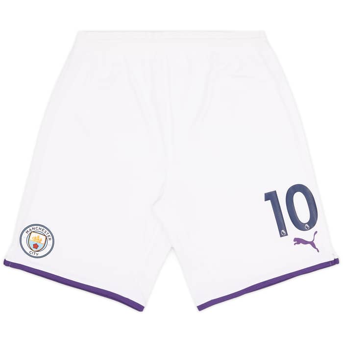 2019-20 Manchester City Player Issue Home Shorts # - 5/10
