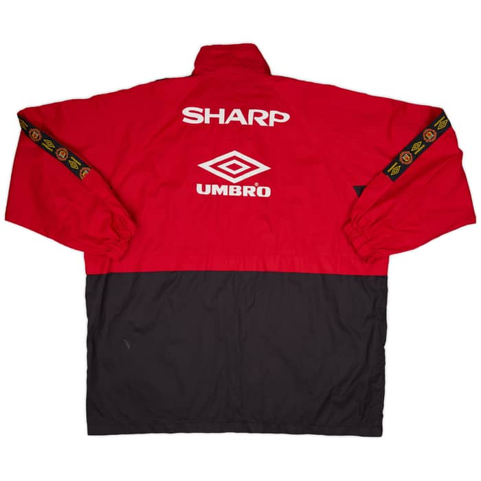 1994-95 Manchester United Umbro Hooded Rain Jacket - 7/10 - (M)