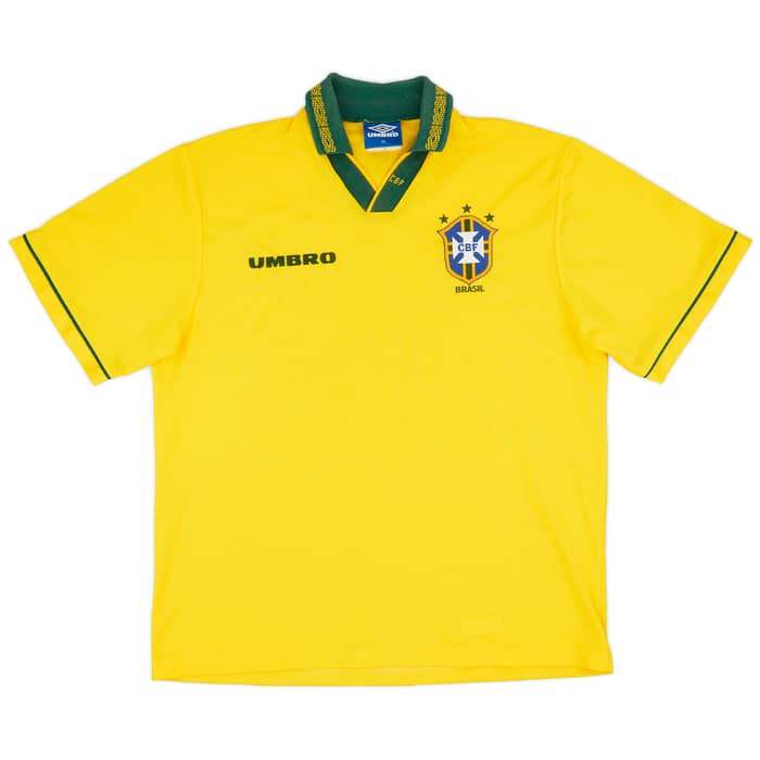 1993-94 Brazil Home Shirt - 7/10 - (XL)
