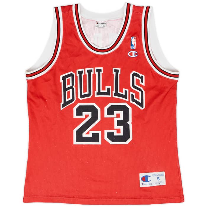 1991-98 Chicago Bulls Jordan #23 Champion Away Jersey - 7/10 - (S)