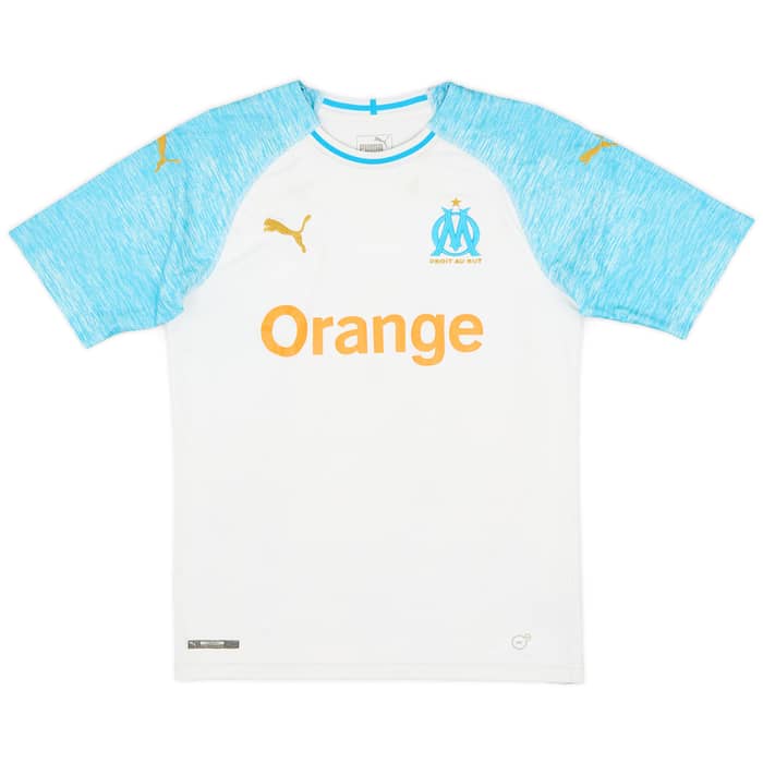 2018-19 Olympique Marseille Home Shirt L.Ocampos #5 - 5/10 - (S)