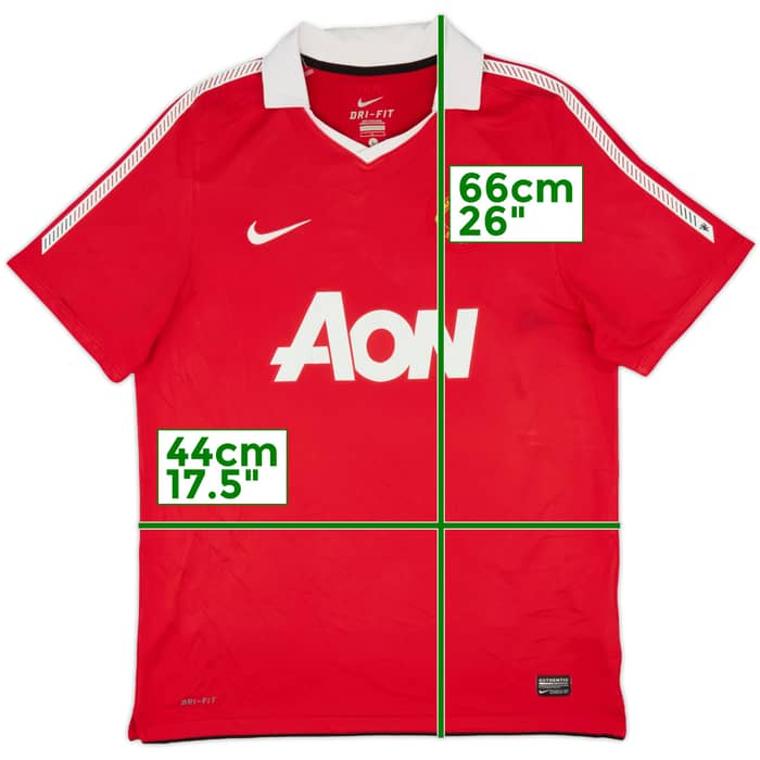 2010-11 Manchester United Home Shirt Rooney #10 - 6/10 - (L)