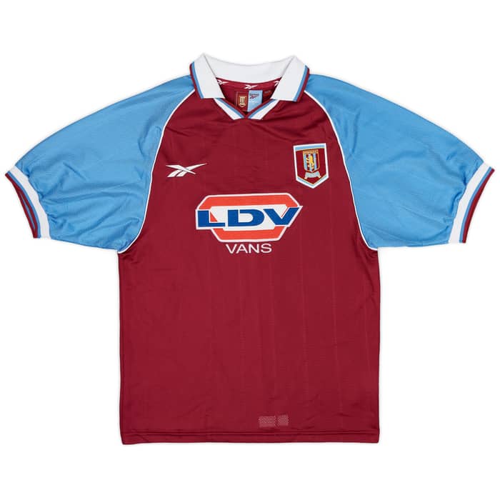 1998-99 Aston Villa Home Shirt Merson #10 - 9/10 - (S)