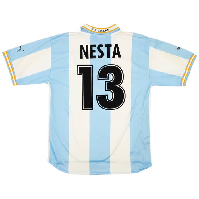 1999-00 Lazio European Home Shirt Nesta #13 - 6/10 - (XL)