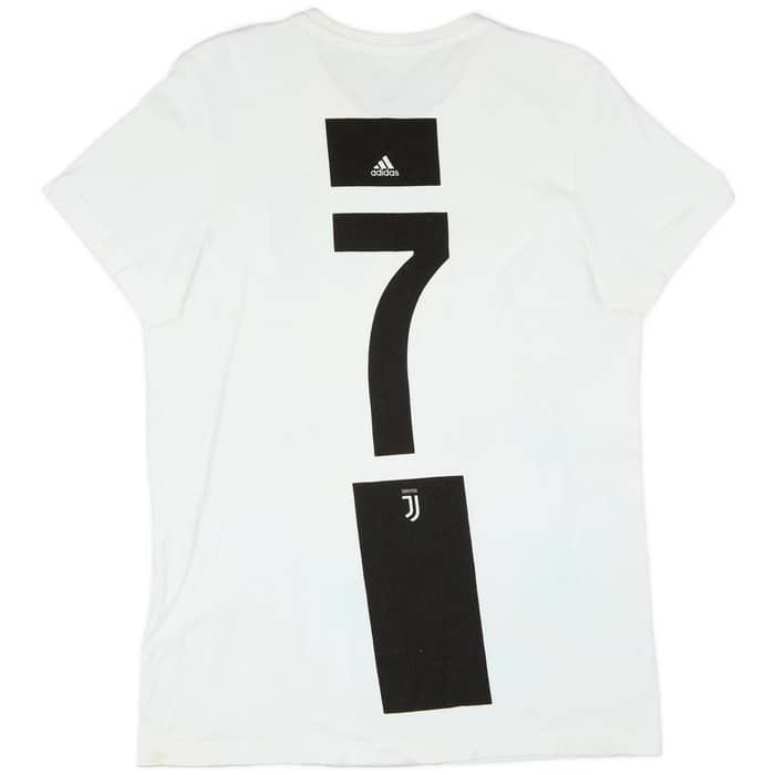 2018-2019 Juventus adidas Cotton Tee - 7/10 - (L)