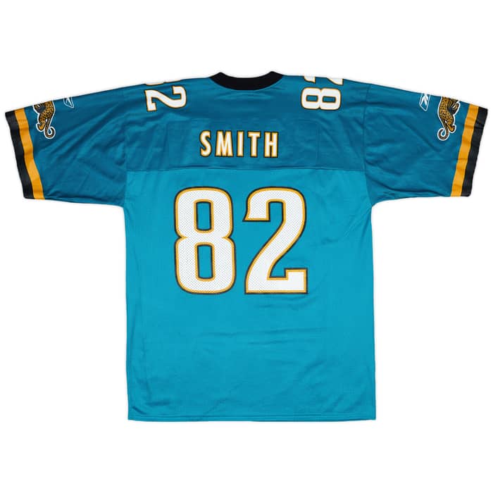 2001 Jacksonville Jaguars Smith #82 Reebok Home Jersey - 9/10 - (L)