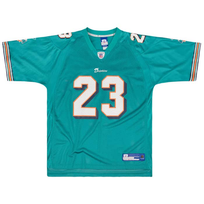 2005-06 Miami Dolphins Brown #23 Reebok On Field Jersey (Home) XL