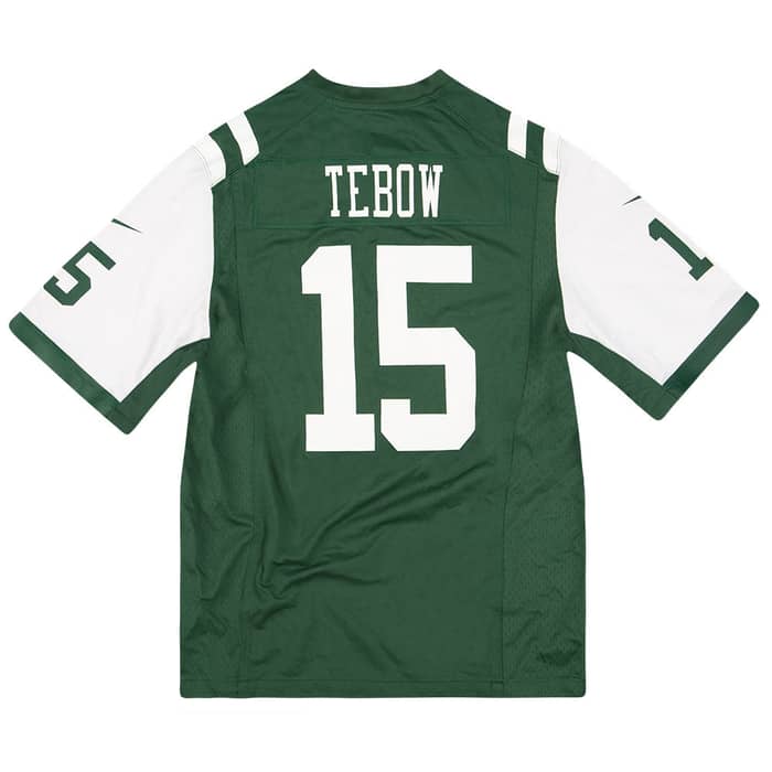 2012 New York Jets Tebow #15 Nike Game Jersey (Home) Y
