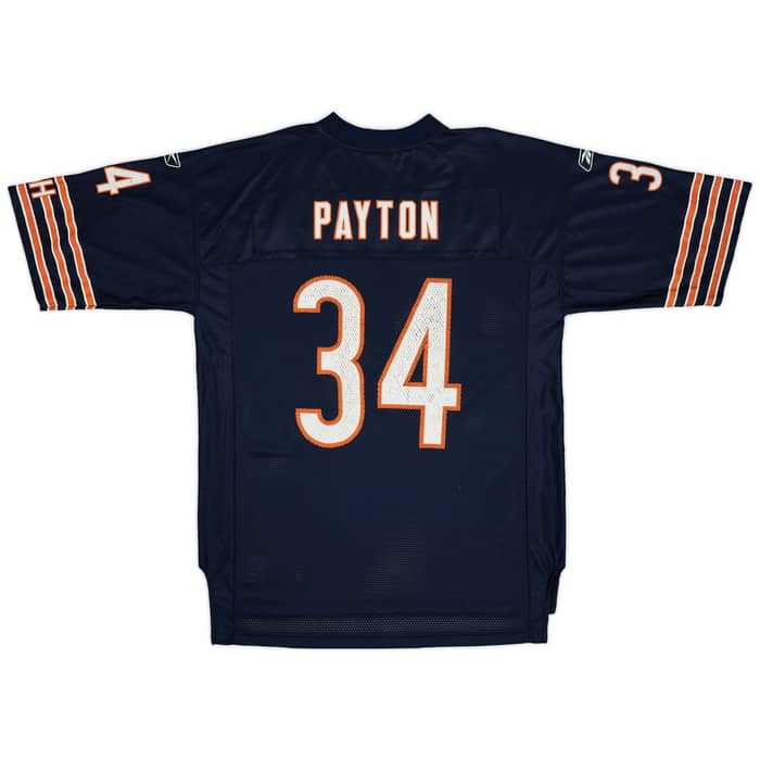 2005-06 Chicago Bears Payton #34 Reebok On Field Home Jersey - 6/10 - (L)