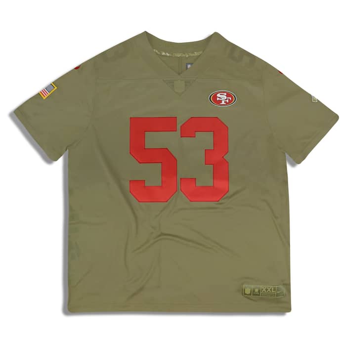 2017 San Francisco 49ers Bowman #53 Salute To Service Nike Limited Jersey (Alternate) XXL - W/Tags