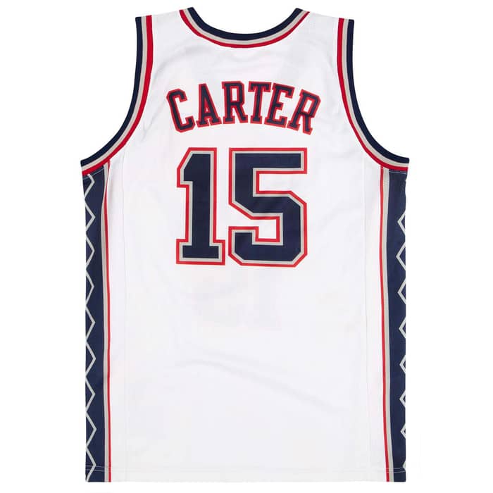 2004-09 New Jersey Nets Carter #15 Champion Jersey (Home) XS