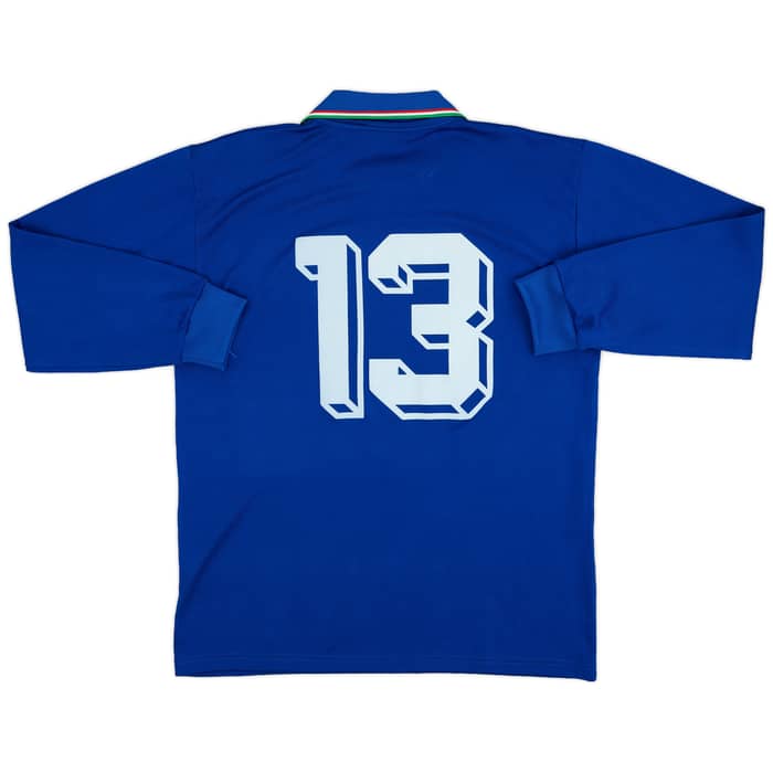 1986-91 Italy Home L/S Shirt #13 - 9/10 - (L)