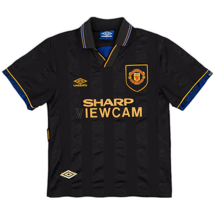 1993-95 Manchester United Away Shirt Cantona #7 - 5/10 - (S)
