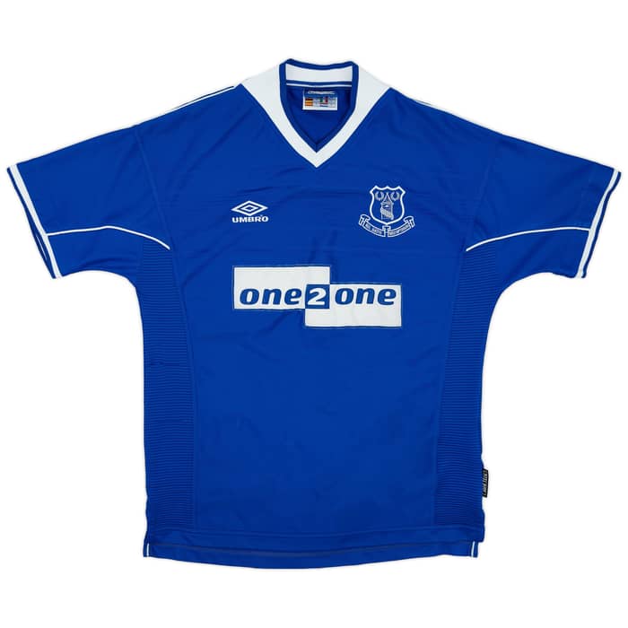 1999-00 Everton Home Shirt Collins #7 - 5/10 - (L)
