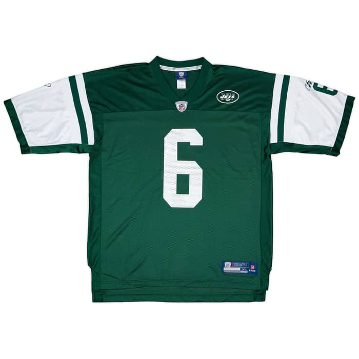 2009-11 New York Jets Sanchez #6 Reebok On Field Home Jersey - 8/10 - (XL)