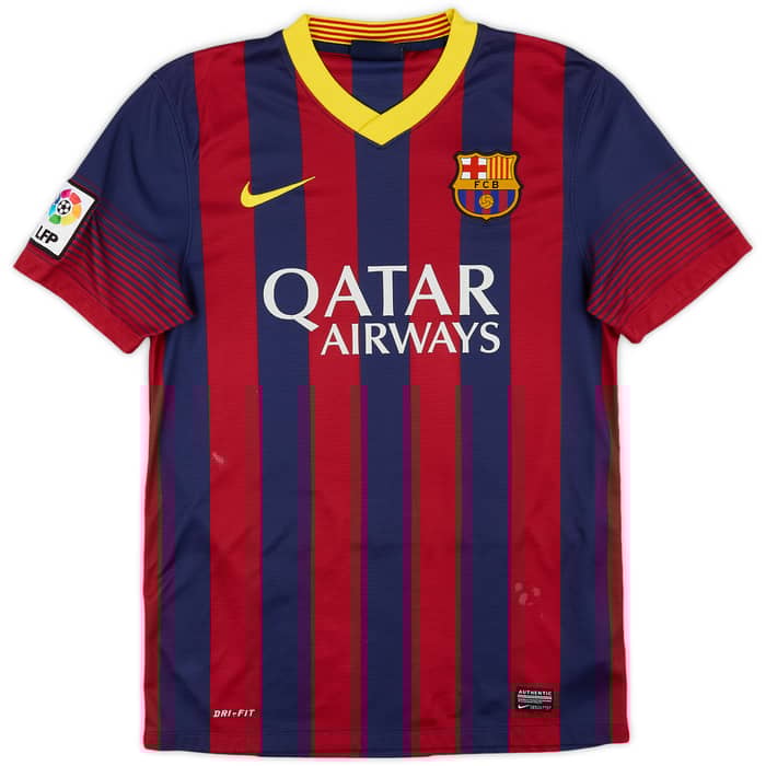 2013-14 Barcelona Home Shirt Messi #10 - 6/10 - (S)