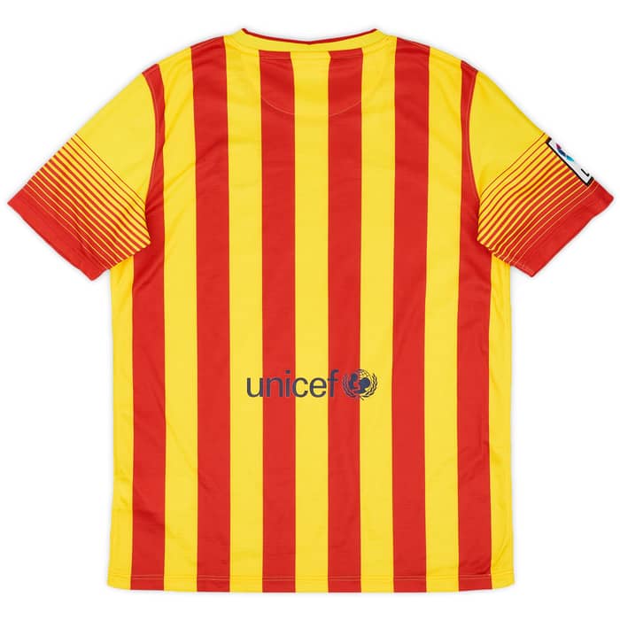 2013-15 Barcelona Away Shirt - 8/10 - (XL.Boys)