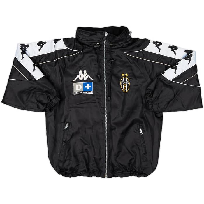 1999-00 Juventus Kappa Hooded Rain Jacket - 8/10 - (L.Boys)