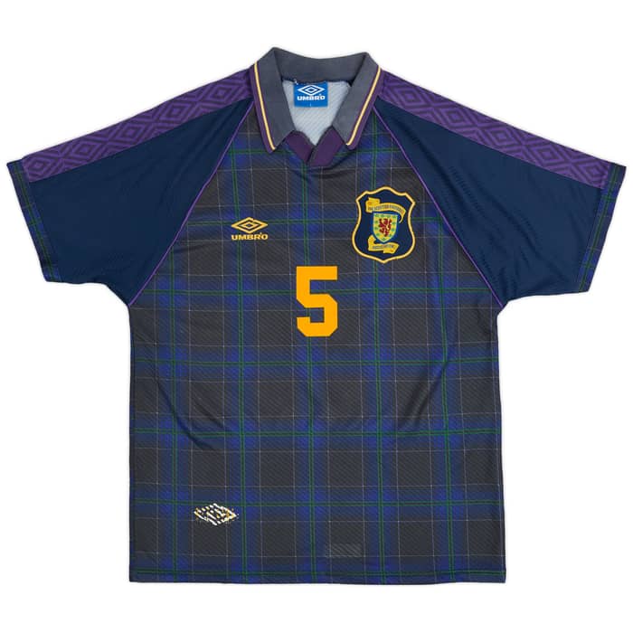 1994-96 Scotland Home Shirt Hendry #5 - 7/10 - (L)
