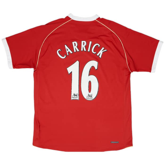 2006-07 Manchester United Home Shirt Carrick #16 - 6/10 - (XL)