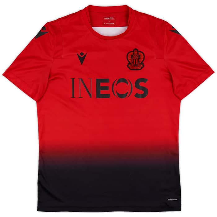 2020-21 OGC Nice Macron Training Shirt - 9/10 - (L)
