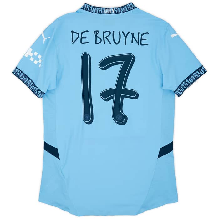 2024-25 Manchester City Home Shirt De Bruyne #17 - 9/10 - (S)
