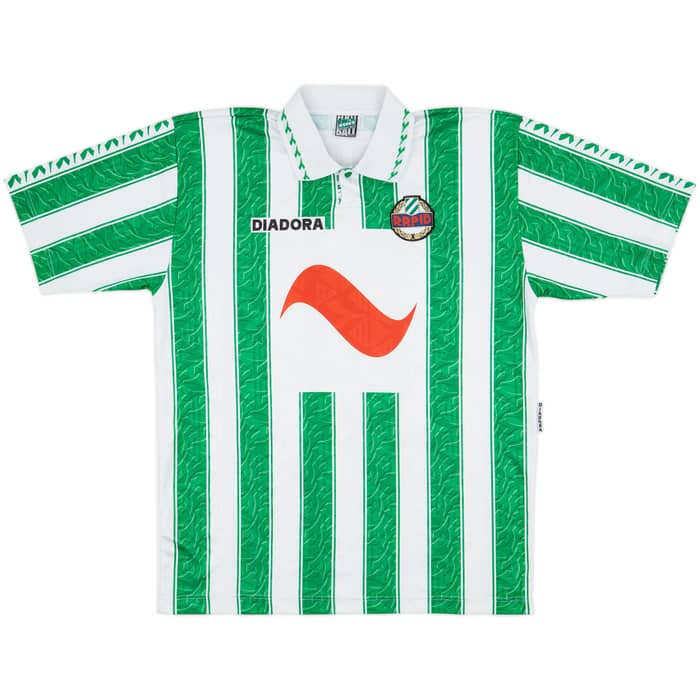 1996-98 Rapid Vienna Home Shirt Stoger #6 - 8/10 - (XL)