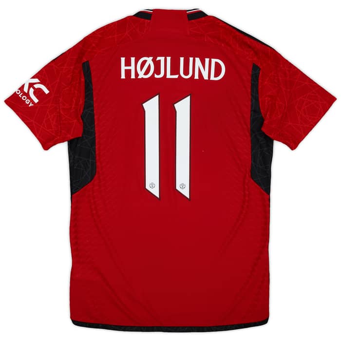 2023-24 Manchester United Authentic Home Shirt Højlund #11 - 9/10 - (M)