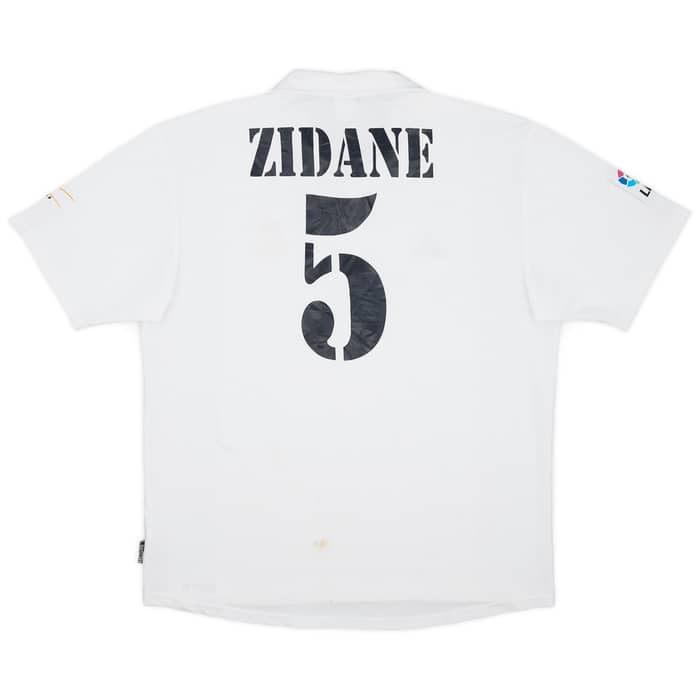2002-03 Real Madrid Centenary Home Shirt Zidane #5 - 4/10 - (L)
