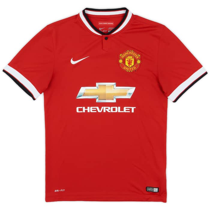 2014-15 Manchester United Home Shirt Evans #6 - 7/10 - (S)