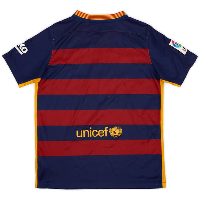 2015-16 Barcelona Home Shirt - 6/10 - (L.Boys)